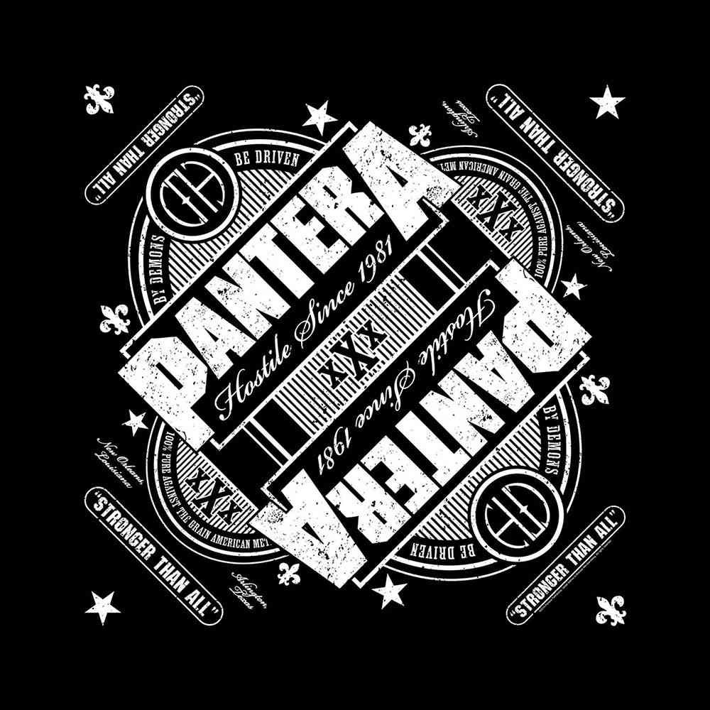 Pantera - Stronger Than All Bandana - Zwart